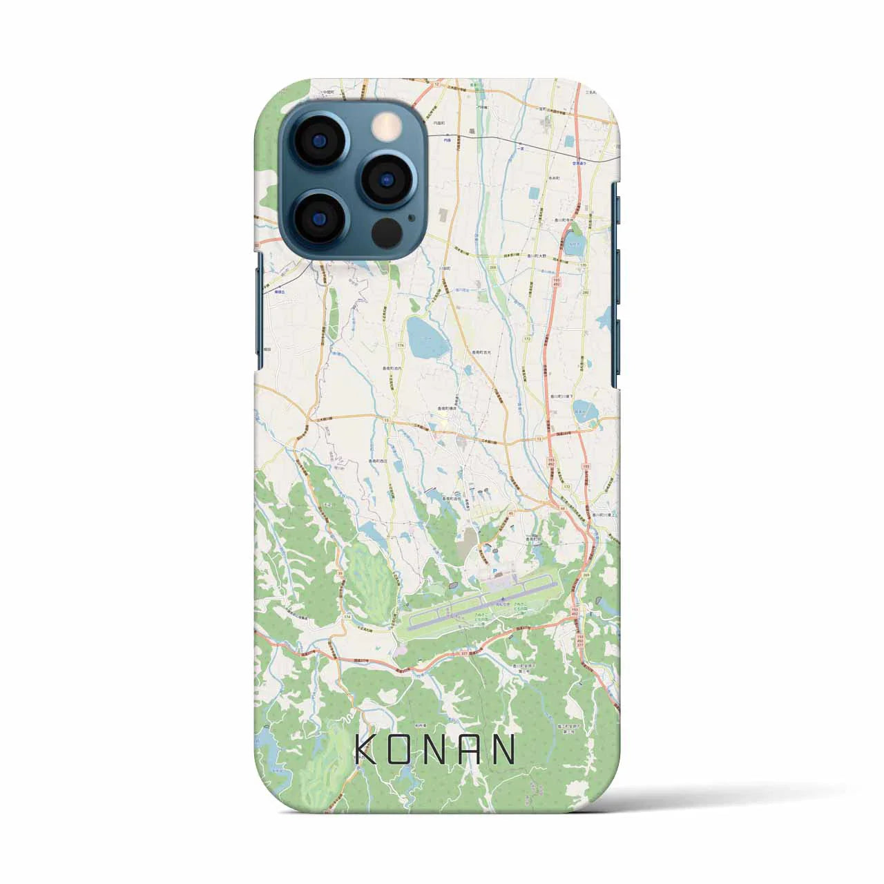 【香南(香川県)】地図柄iPhoneケース(バックカバータイプ)