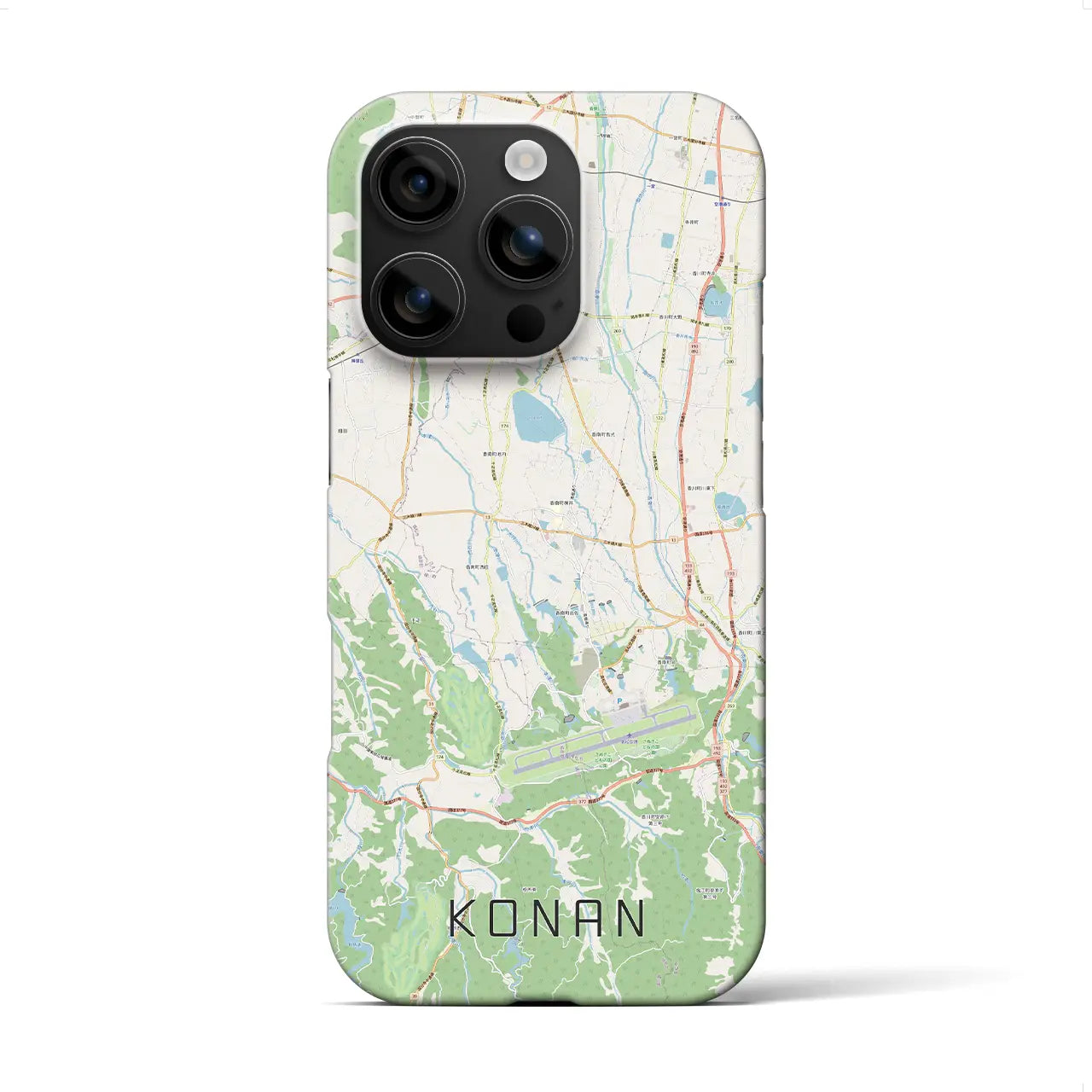 【香南(香川県)】地図柄iPhoneケース(バックカバータイプ)