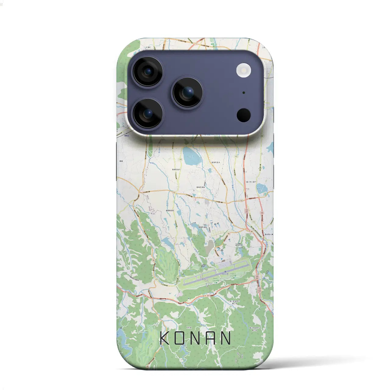 【香南(香川県)】地図柄iPhoneケース(バックカバータイプ)