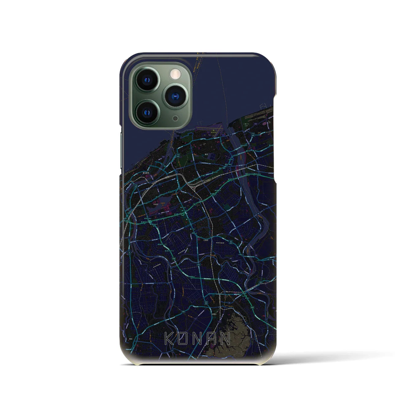 【江南(新潟県)】地図柄iPhoneケース(バックカバータイプ)