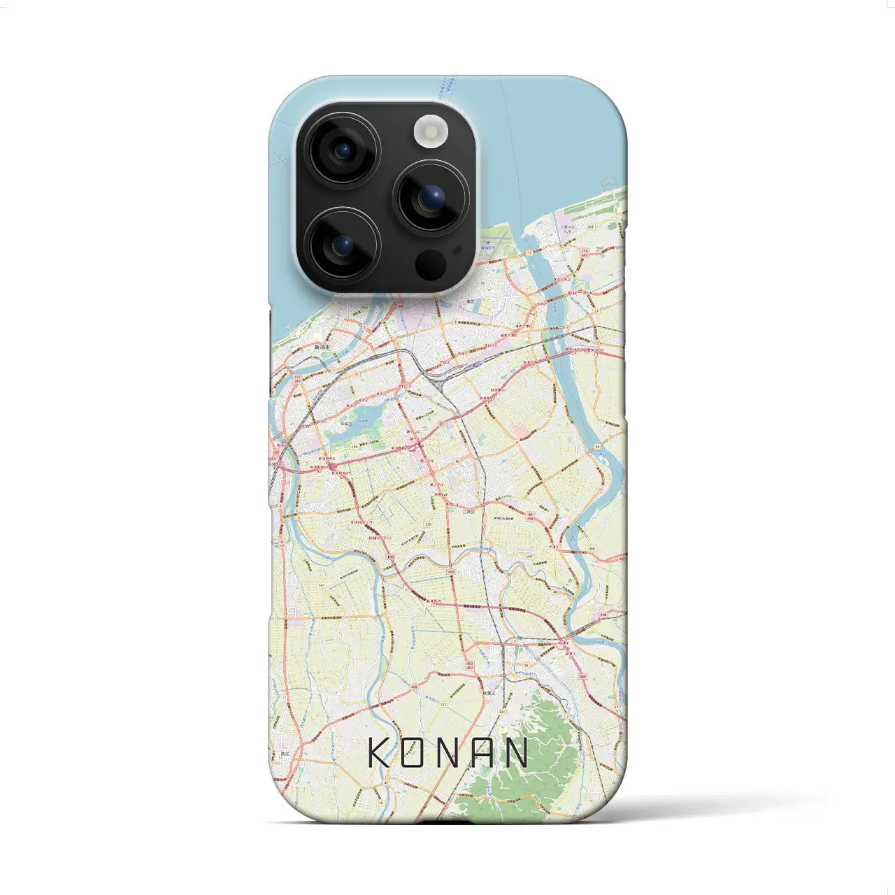 【江南(新潟県)】地図柄iPhoneケース(バックカバータイプ)