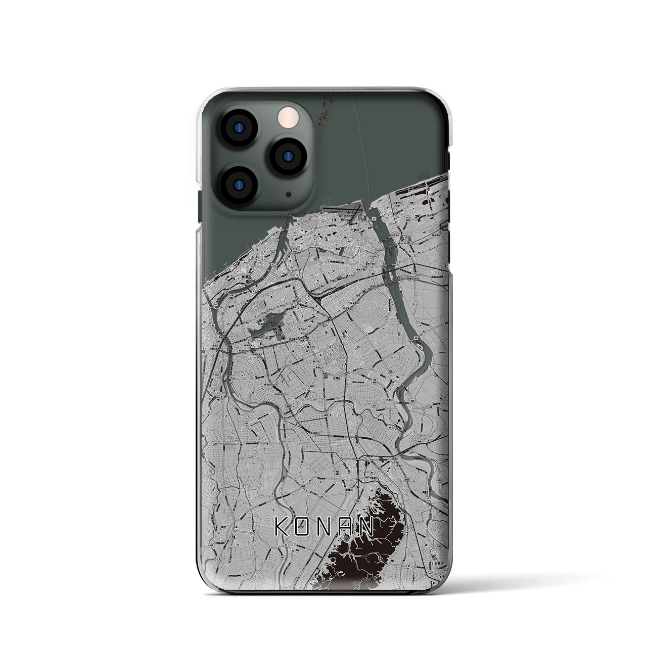 【江南(新潟県)】地図柄iPhoneケース(クリアタイプ)