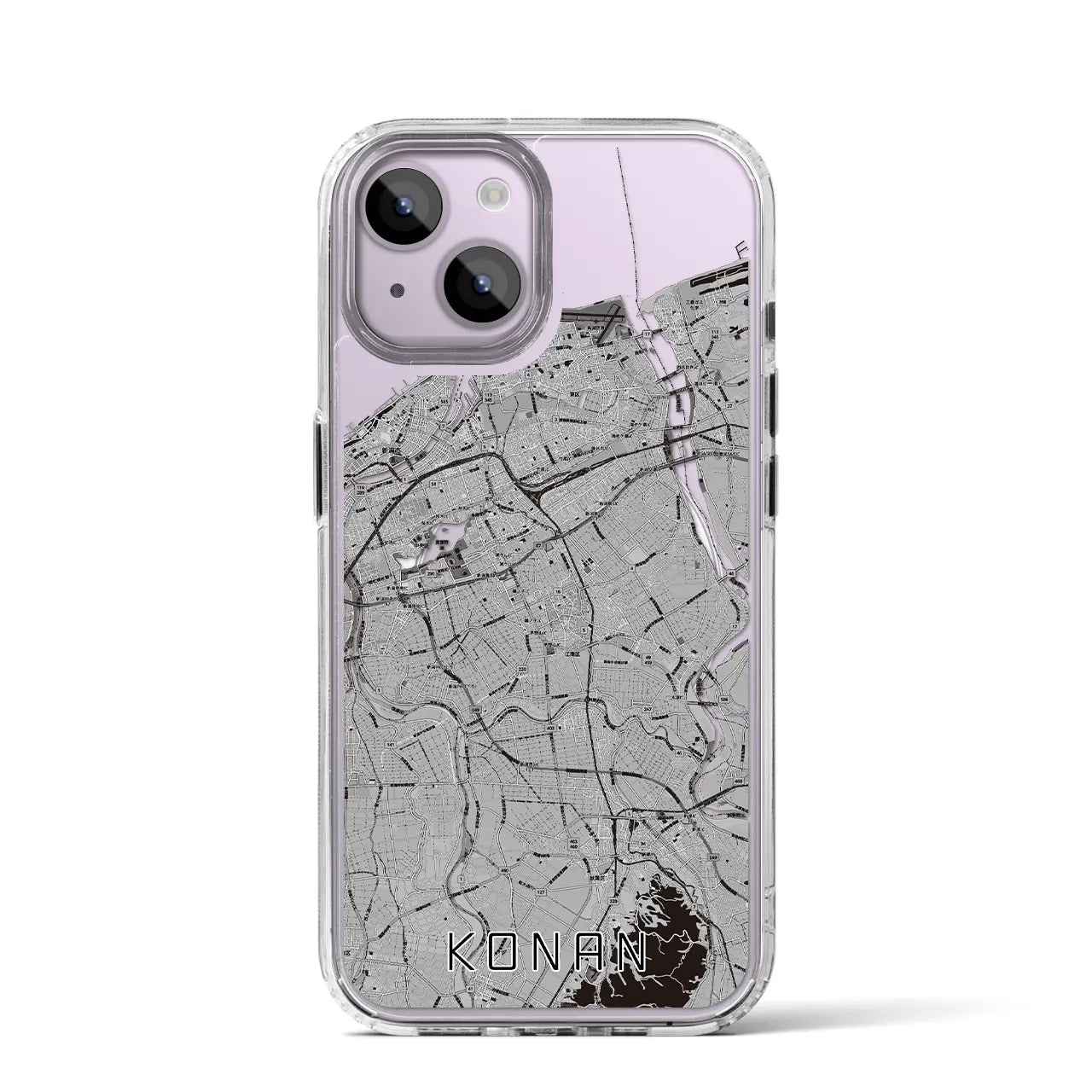 【江南(新潟県)】地図柄iPhoneケース(MagSafeタイプ)