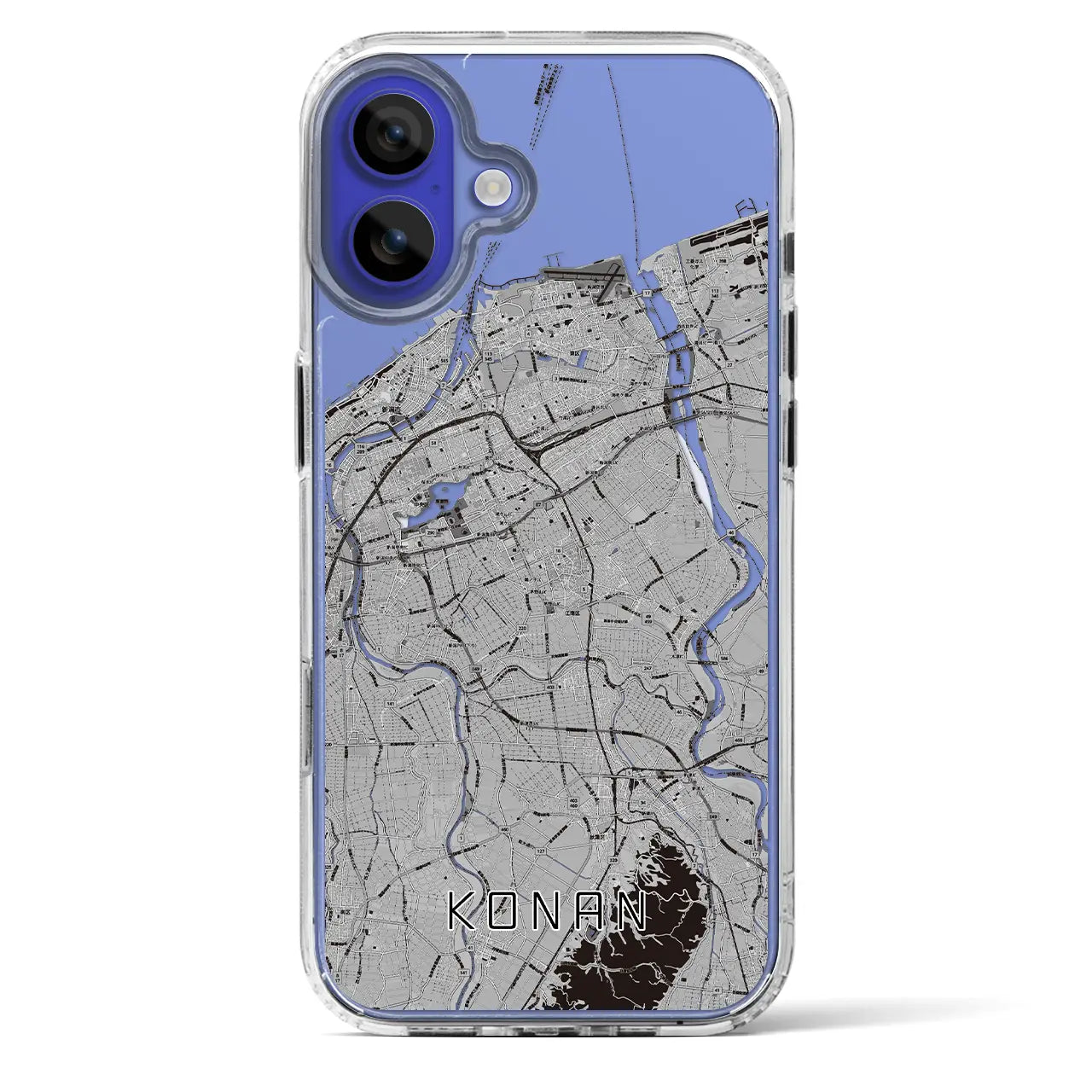 【江南(新潟県)】地図柄iPhoneケース(MagSafeタイプ)