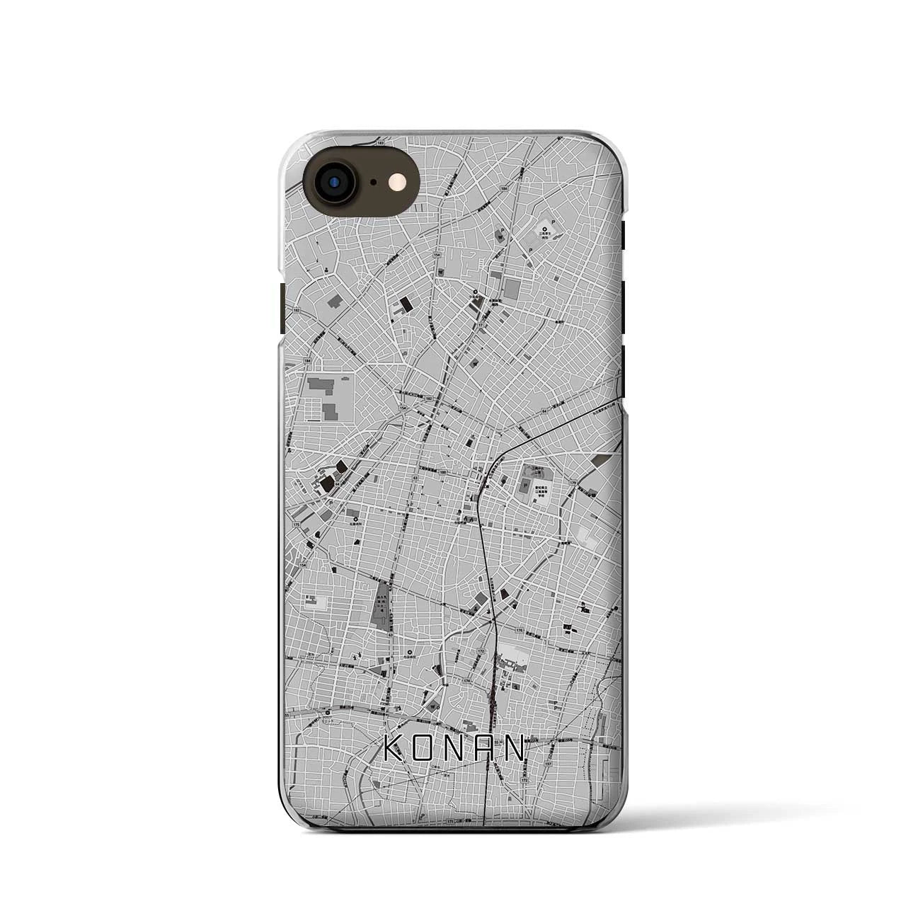 【江南(愛知県)】地図柄iPhoneケース(クリアタイプ)