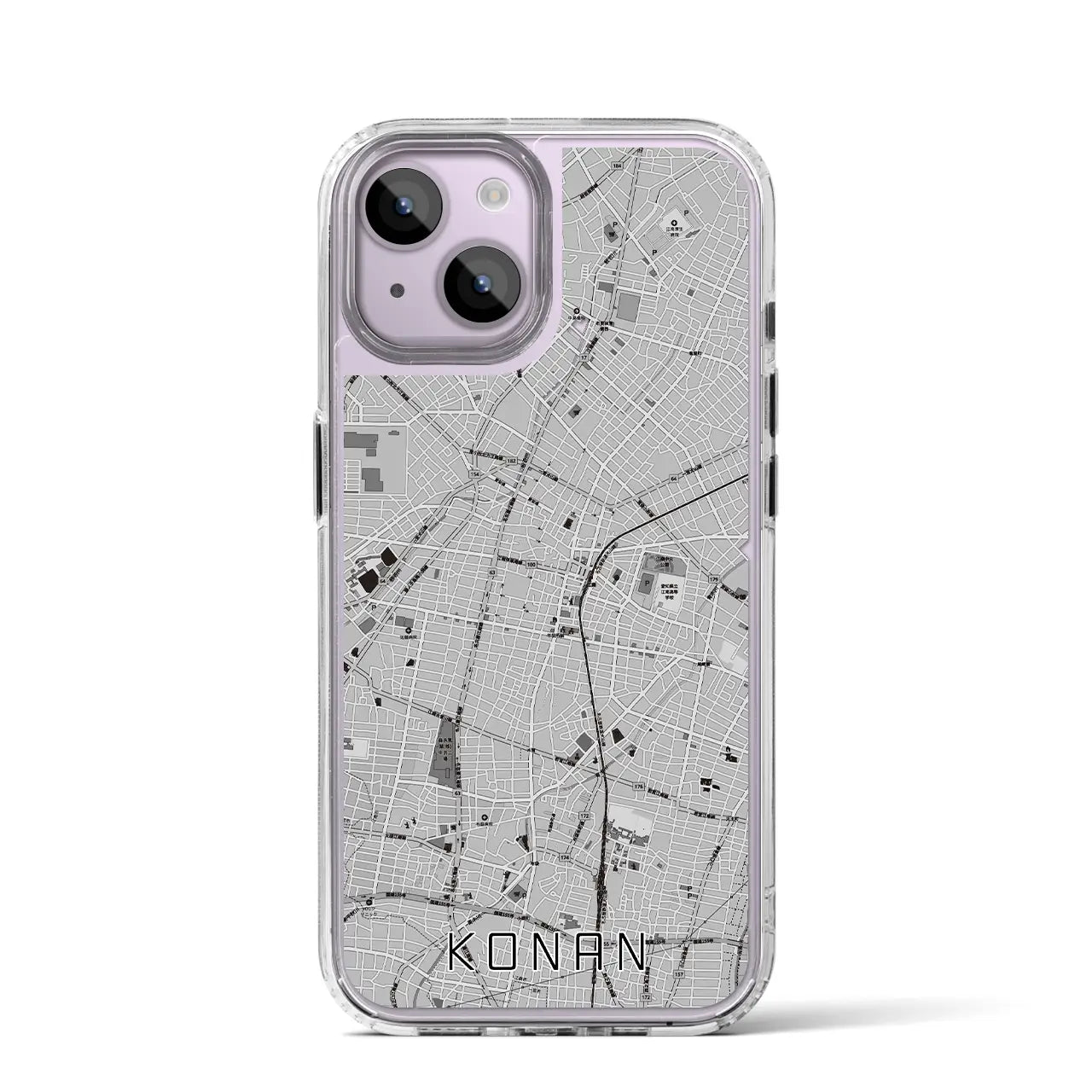 【江南(愛知県)】地図柄iPhoneケース(MagSafeタイプ)
