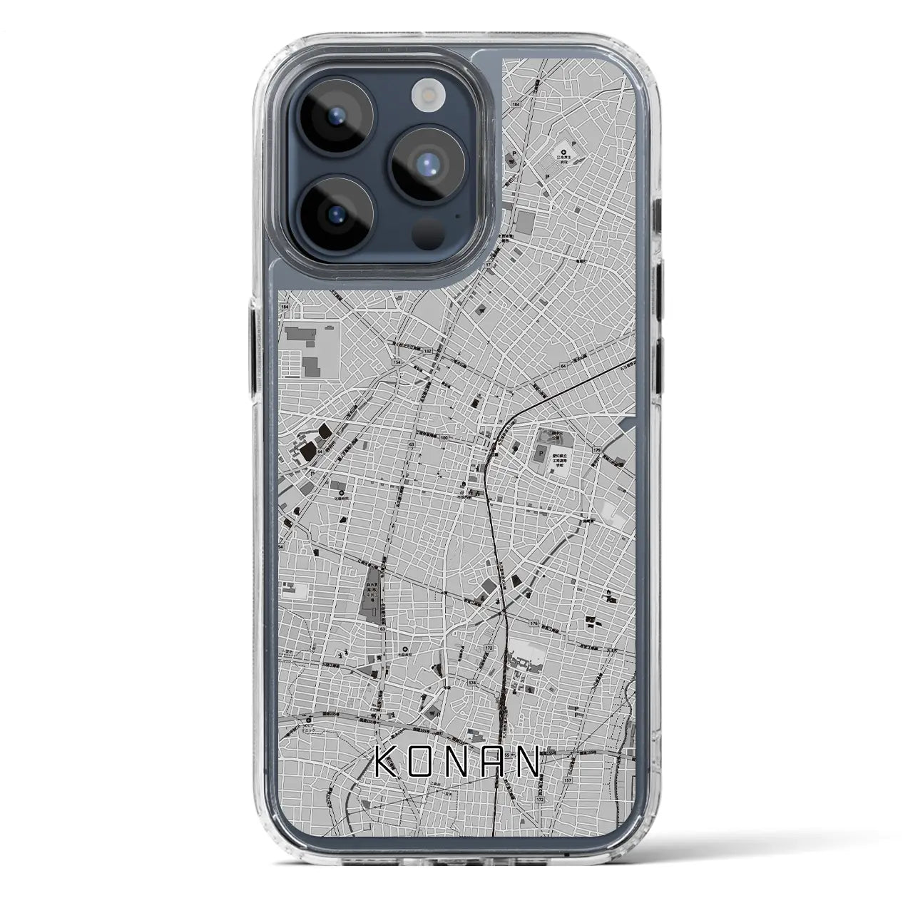 【江南(愛知県)】地図柄iPhoneケース(MagSafeタイプ)