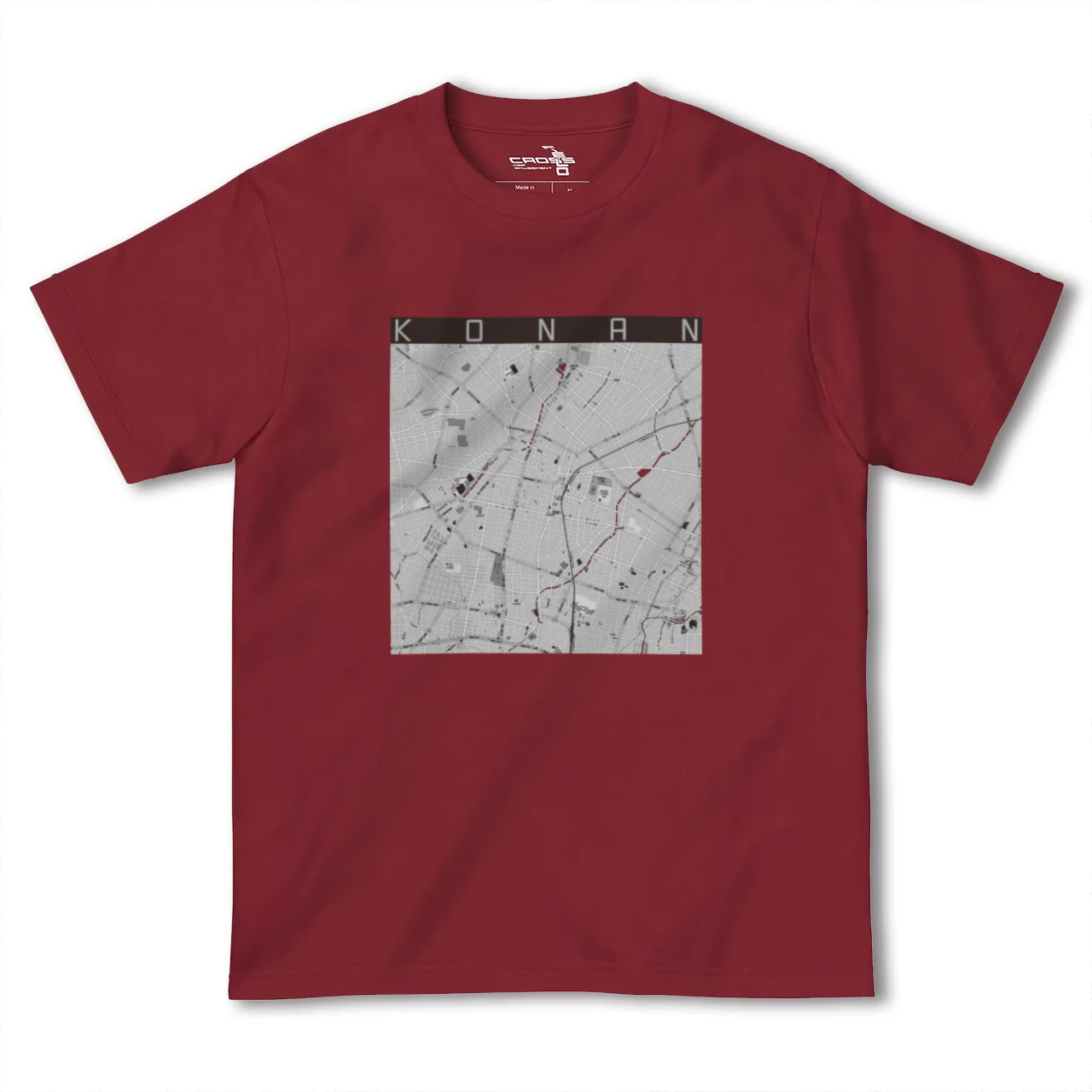【江南(愛知県)】地図柄ヘビーウェイトTシャツ