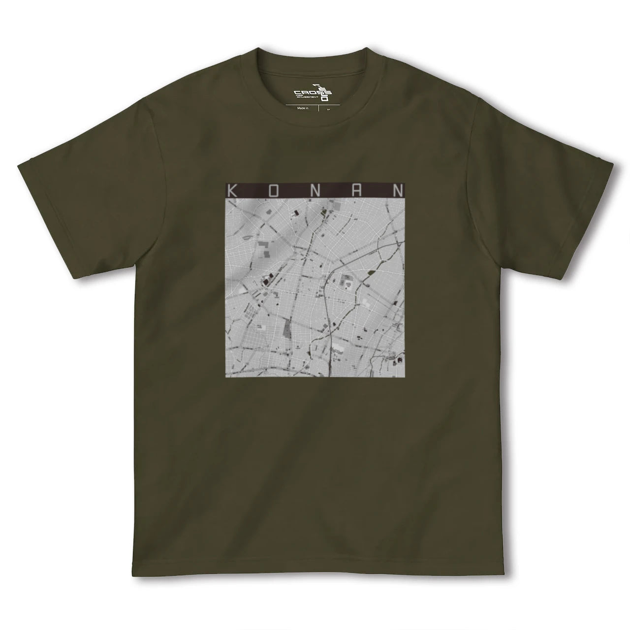 【江南(愛知県)】地図柄ヘビーウェイトTシャツ
