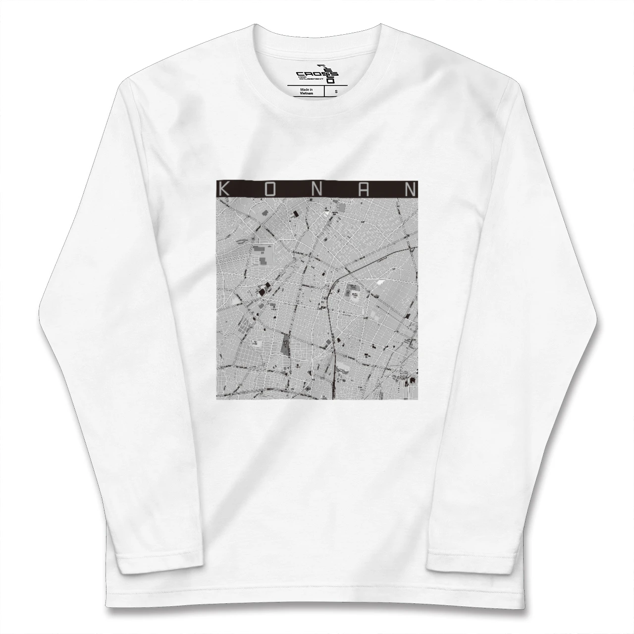 【江南(愛知県)】地図柄ロングスリーブTシャツ