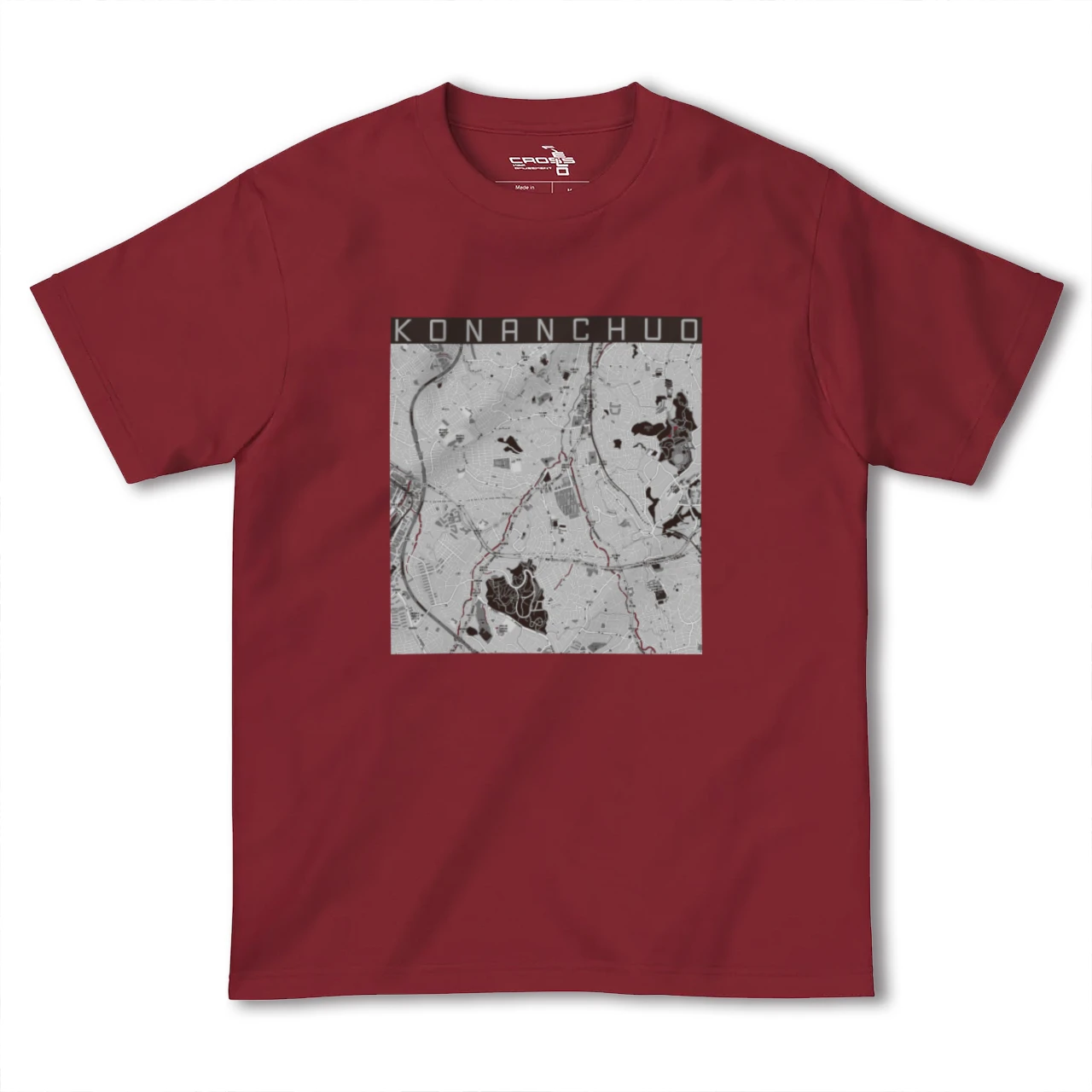 【港南中央(神奈川県)】地図柄ヘビーウェイトTシャツ