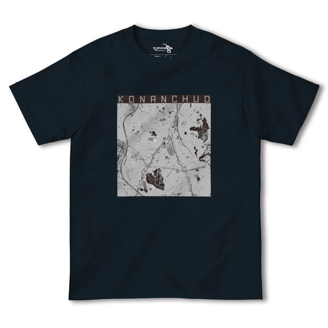 【港南中央(神奈川県)】地図柄ヘビーウェイトTシャツ