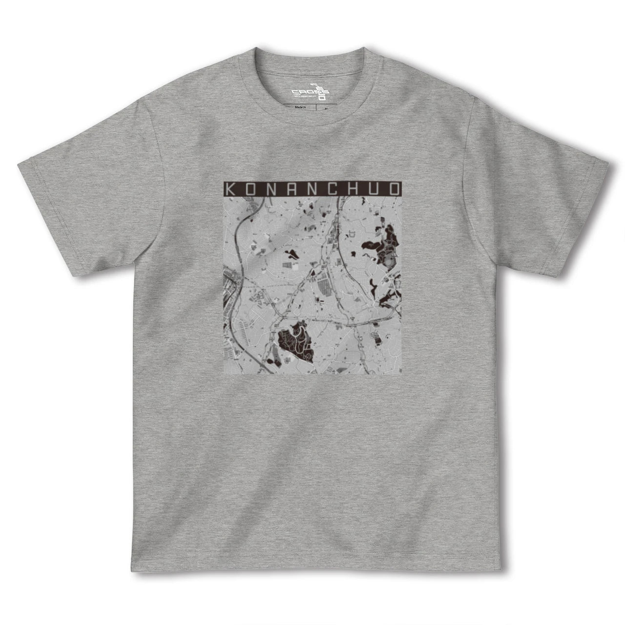【港南中央(神奈川県)】地図柄ヘビーウェイトTシャツ