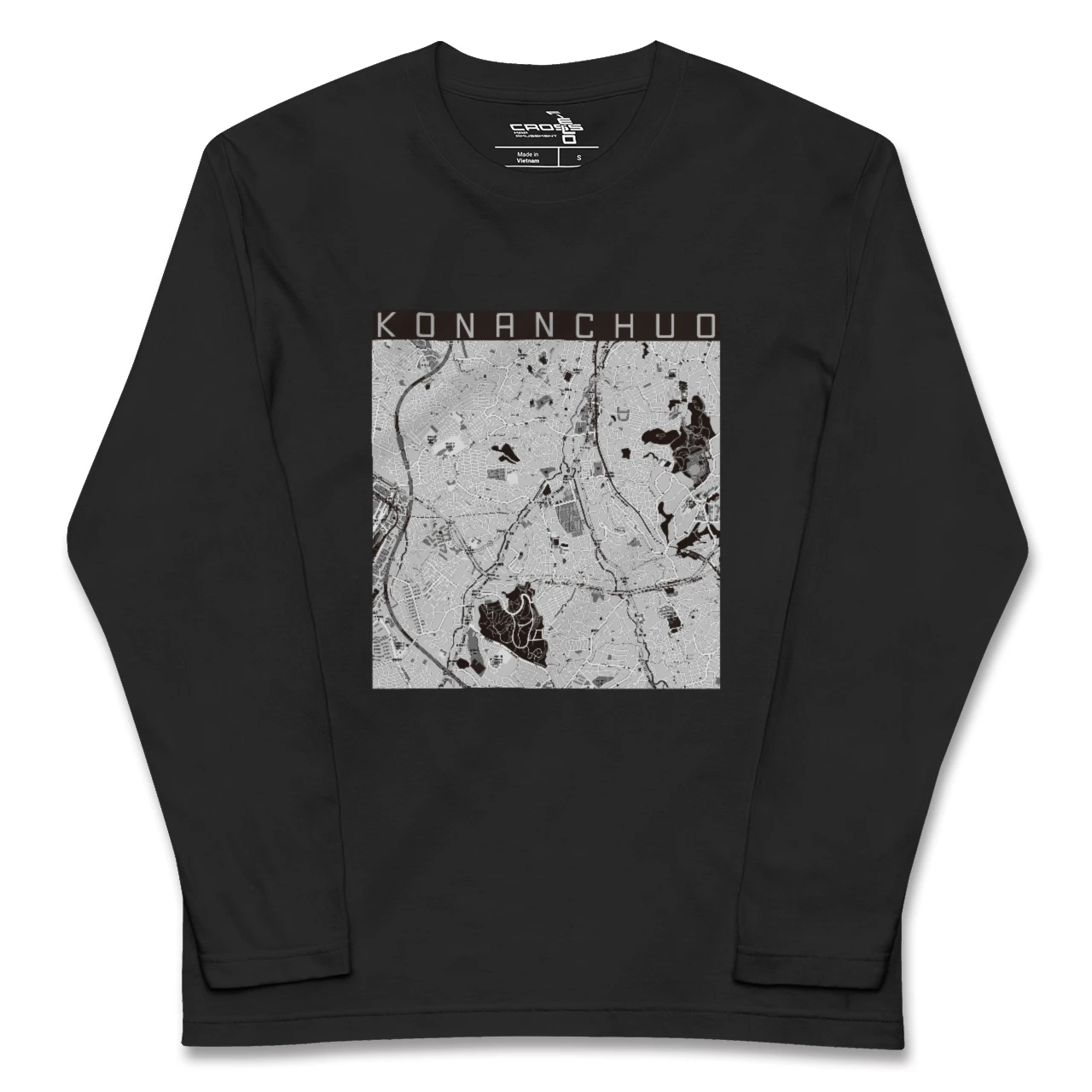 【港南中央(神奈川県)】地図柄ロングスリーブTシャツ