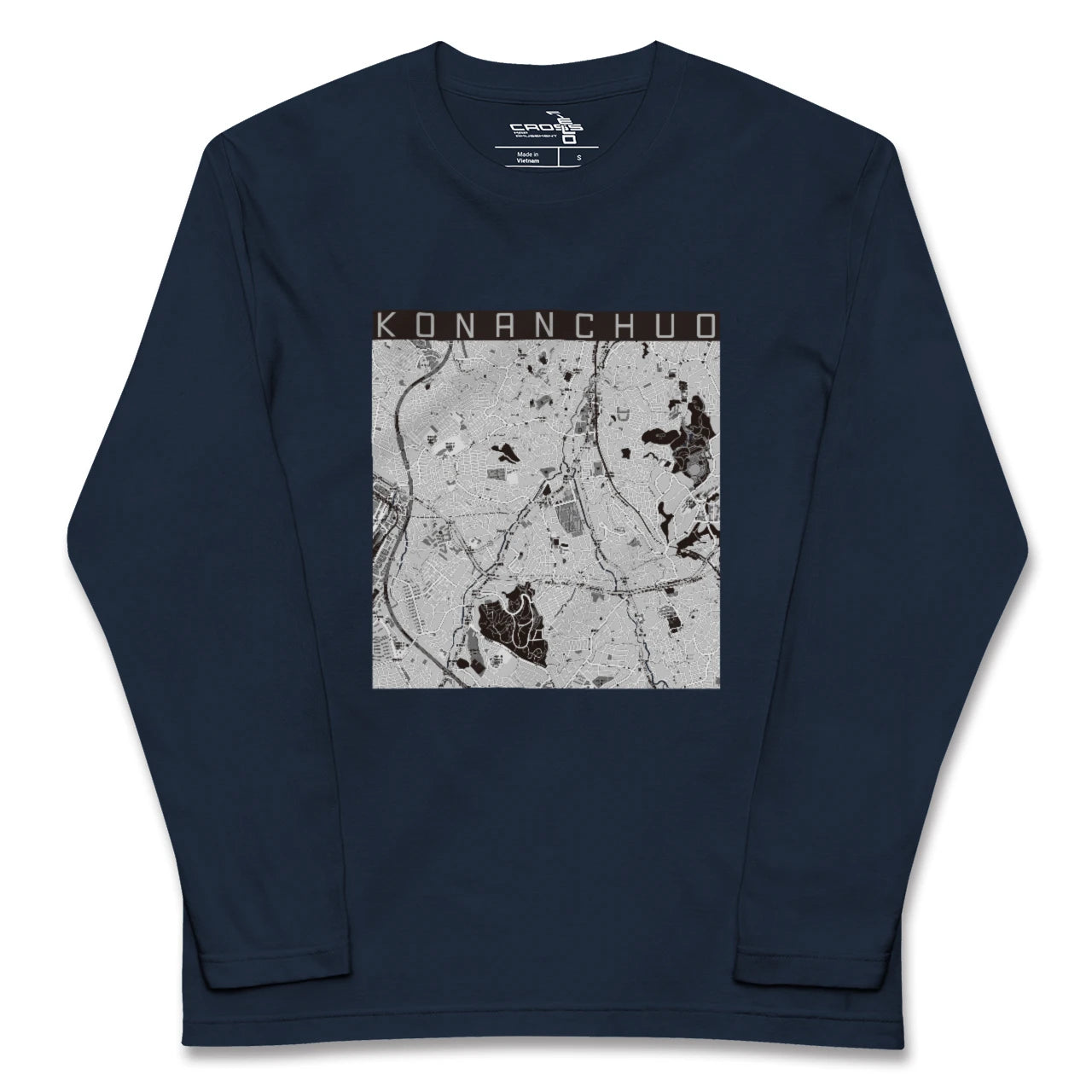 【港南中央(神奈川県)】地図柄ロングスリーブTシャツ