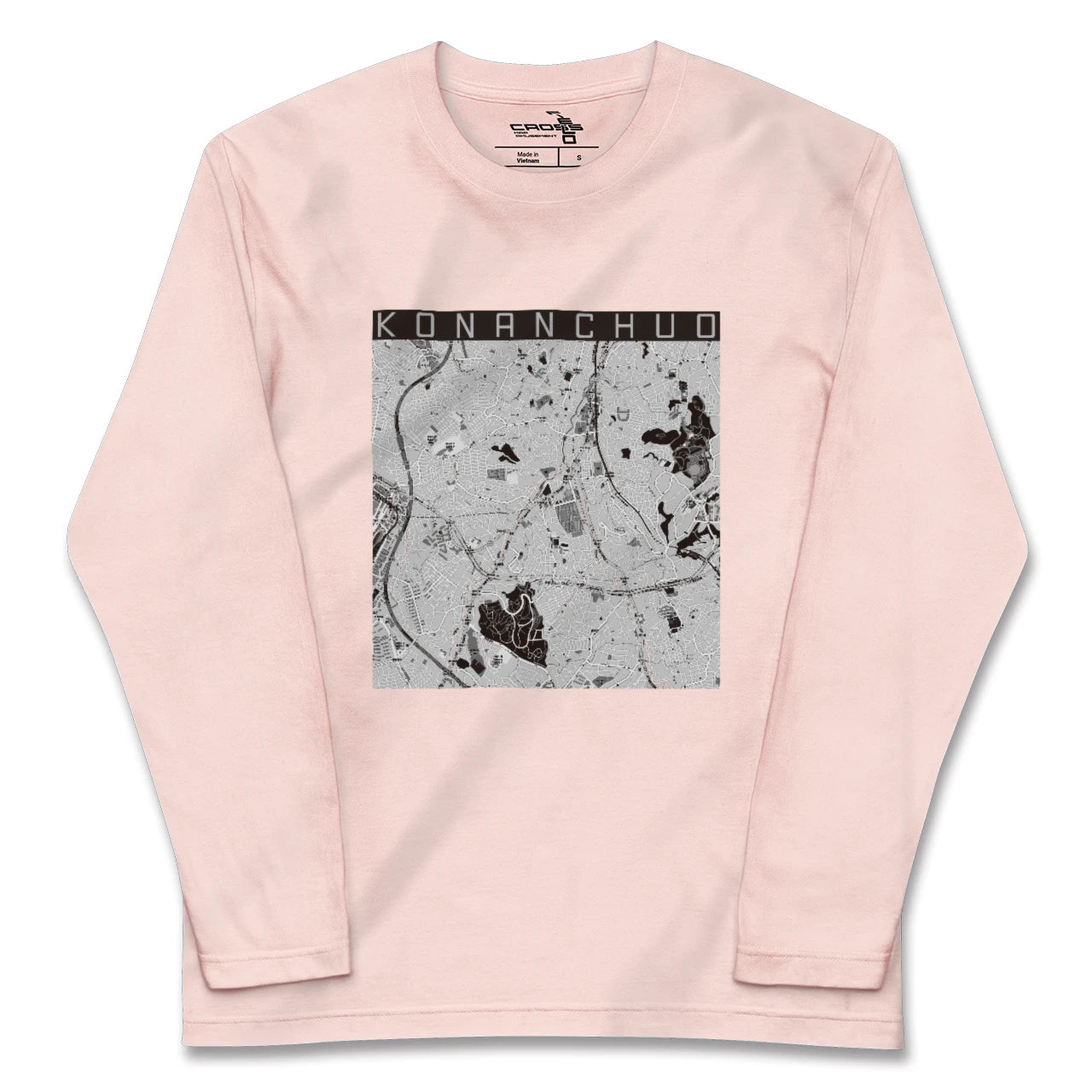 【港南中央(神奈川県)】地図柄ロングスリーブTシャツ