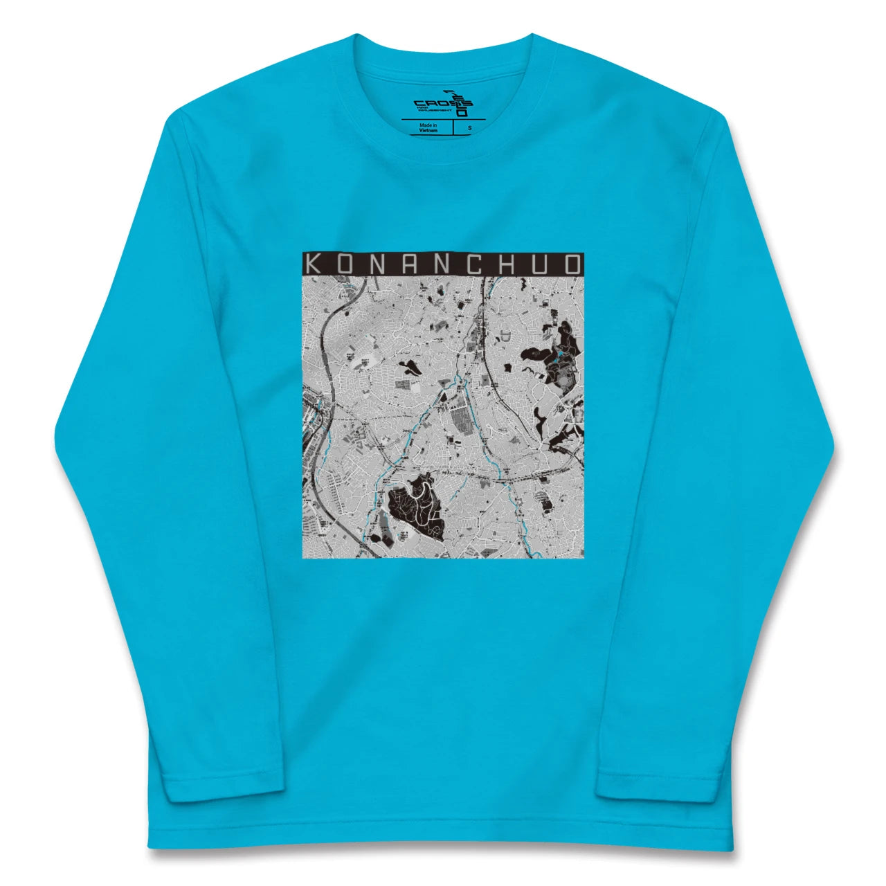 【港南中央(神奈川県)】地図柄ロングスリーブTシャツ