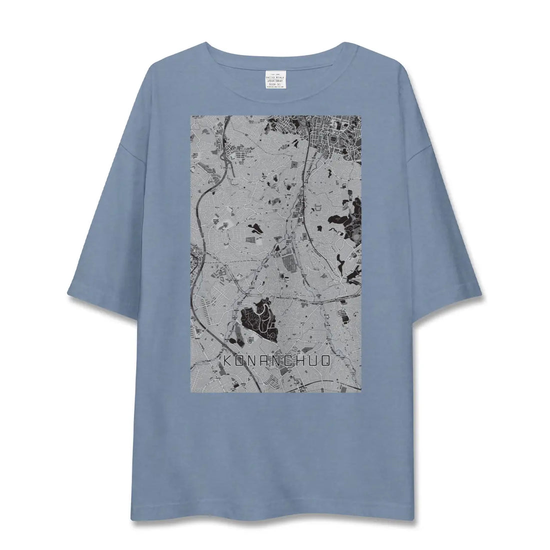 【港南中央(神奈川県)】地図柄ビッグシルエットTシャツ