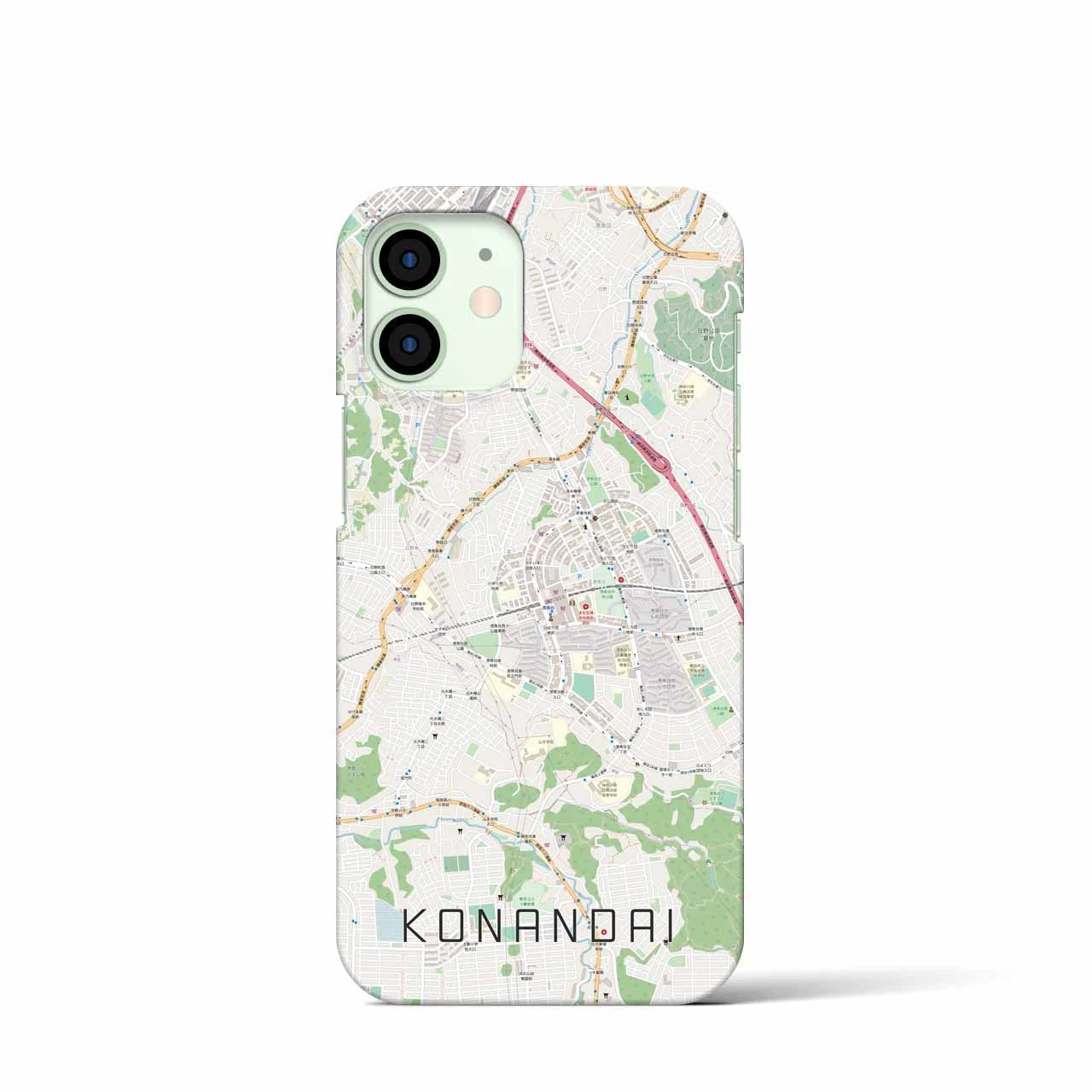 【港南台(神奈川県)】地図柄iPhoneケース(バックカバータイプ)