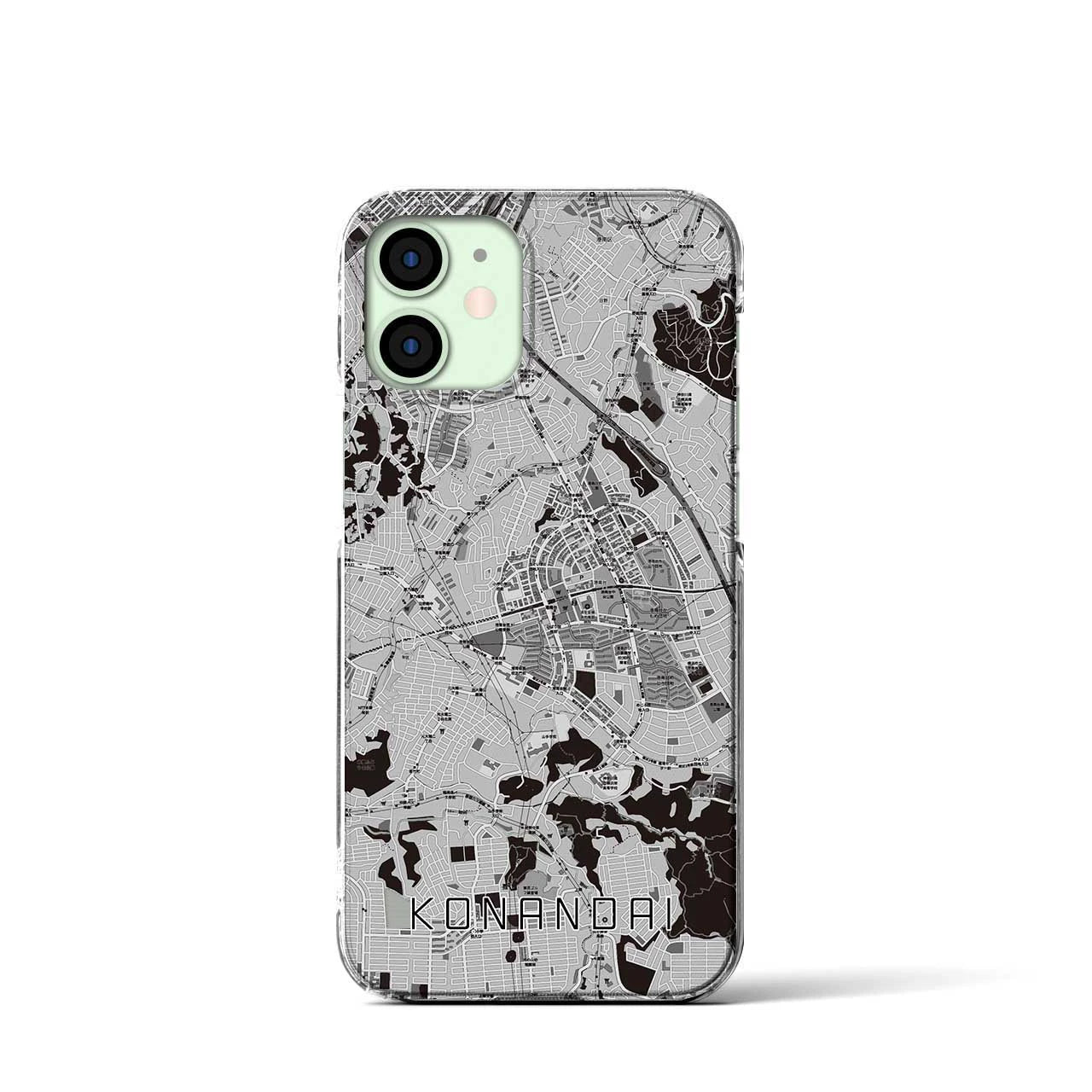 【港南台(神奈川県)】地図柄iPhoneケース(クリアタイプ)