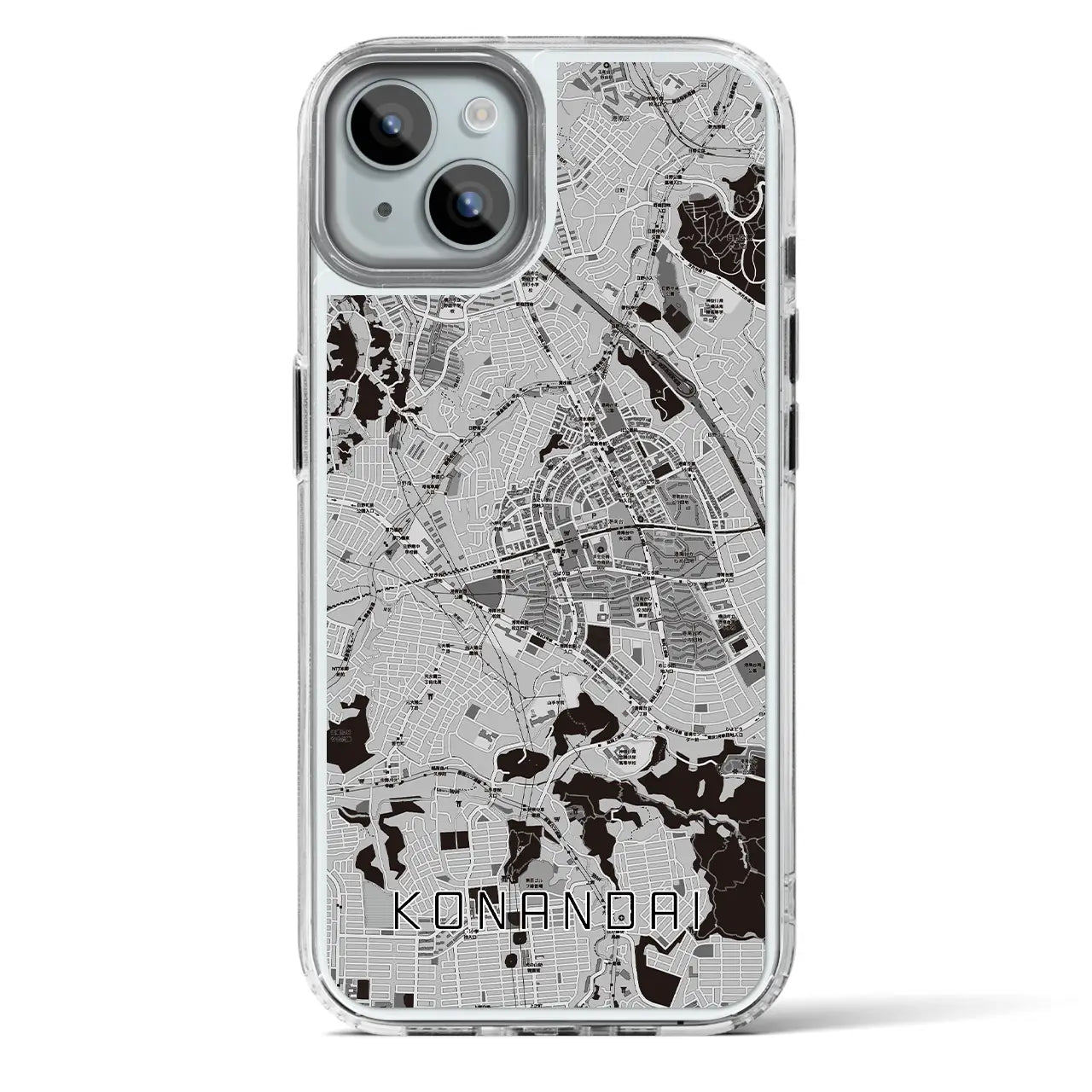 【港南台(神奈川県)】地図柄iPhoneケース(MagSafeタイプ)