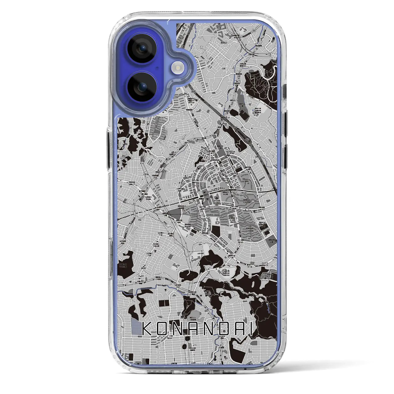【港南台(神奈川県)】地図柄iPhoneケース(MagSafeタイプ)