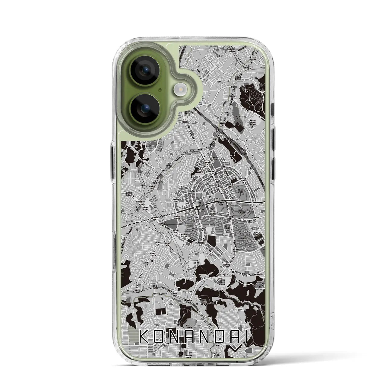 【港南台(神奈川県)】地図柄iPhoneケース(MagSafeタイプ)