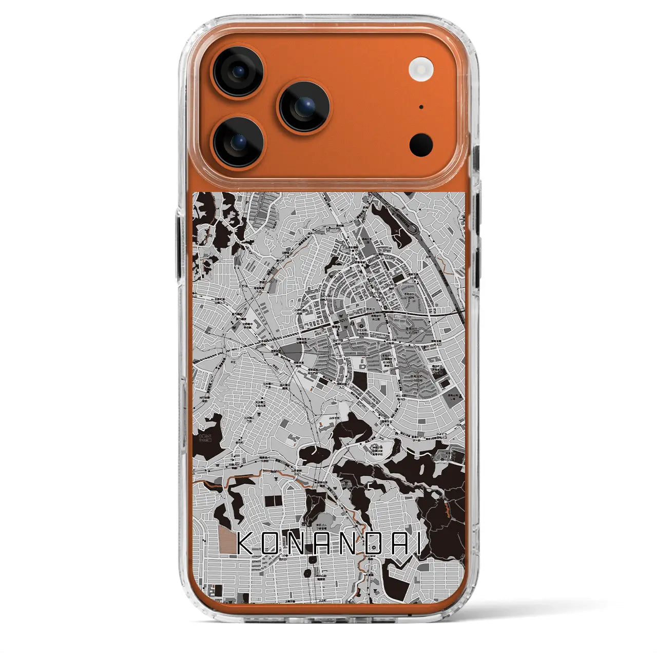 【港南台(神奈川県)】地図柄iPhoneケース(MagSafeタイプ)