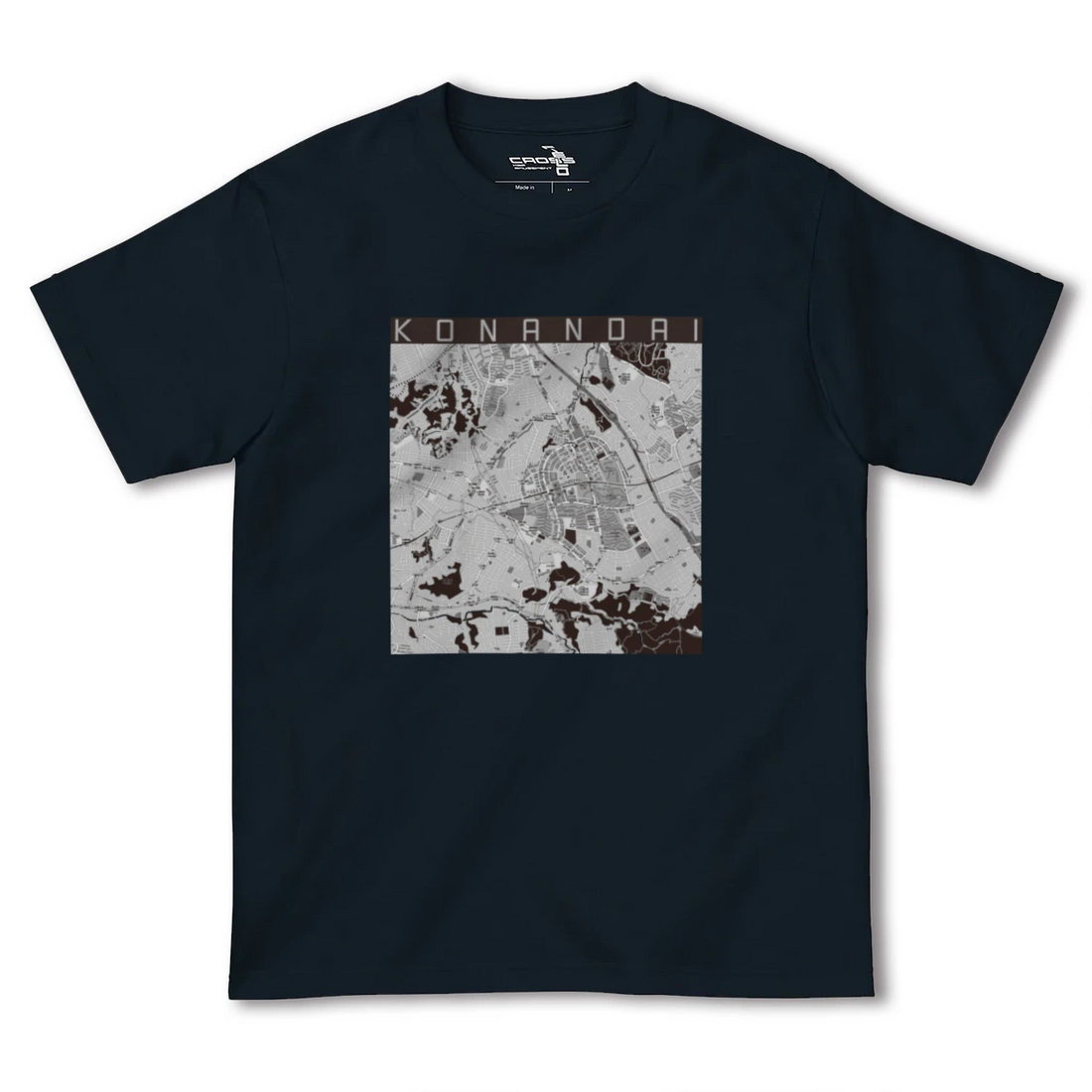 【港南台(神奈川県)】地図柄ヘビーウェイトTシャツ