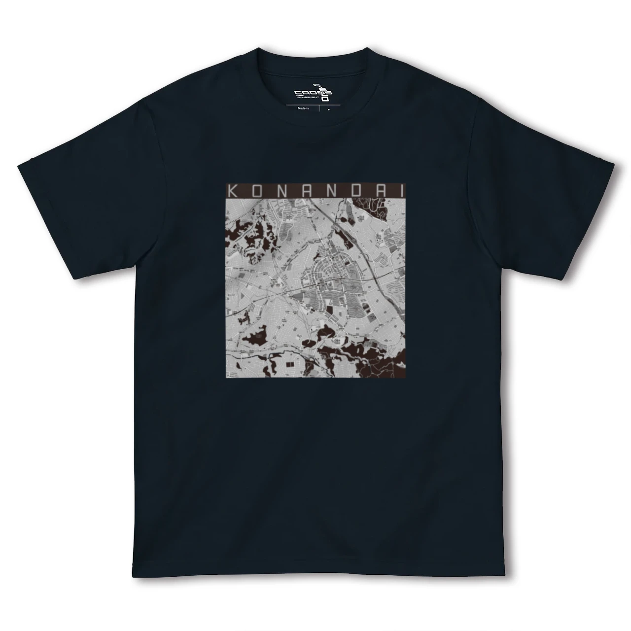 【港南台(神奈川県)】地図柄ヘビーウェイトTシャツ