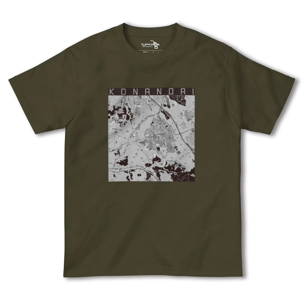 【港南台(神奈川県)】地図柄ヘビーウェイトTシャツ