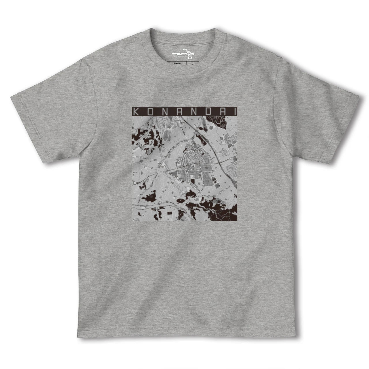 【港南台(神奈川県)】地図柄ヘビーウェイトTシャツ