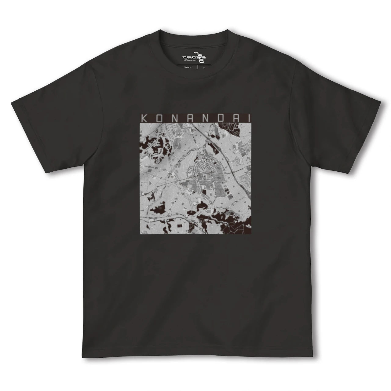 【港南台(神奈川県)】地図柄ヘビーウェイトTシャツ