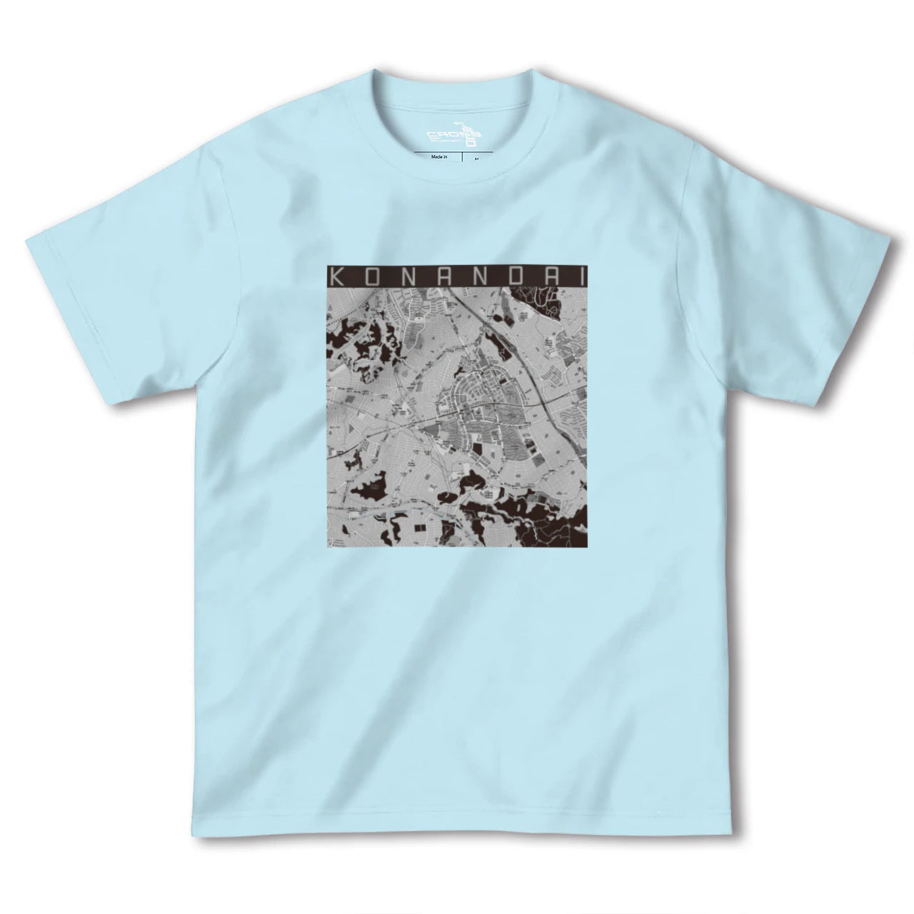 【港南台(神奈川県)】地図柄ヘビーウェイトTシャツ