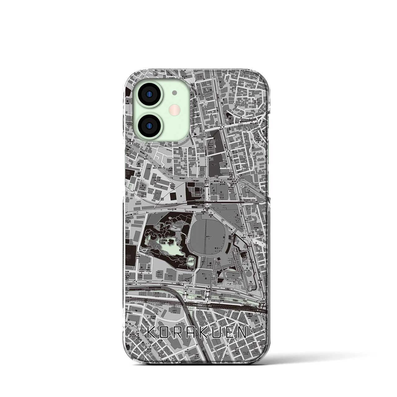 【後楽園(東京都)】地図柄iPhoneケース(クリアタイプ)