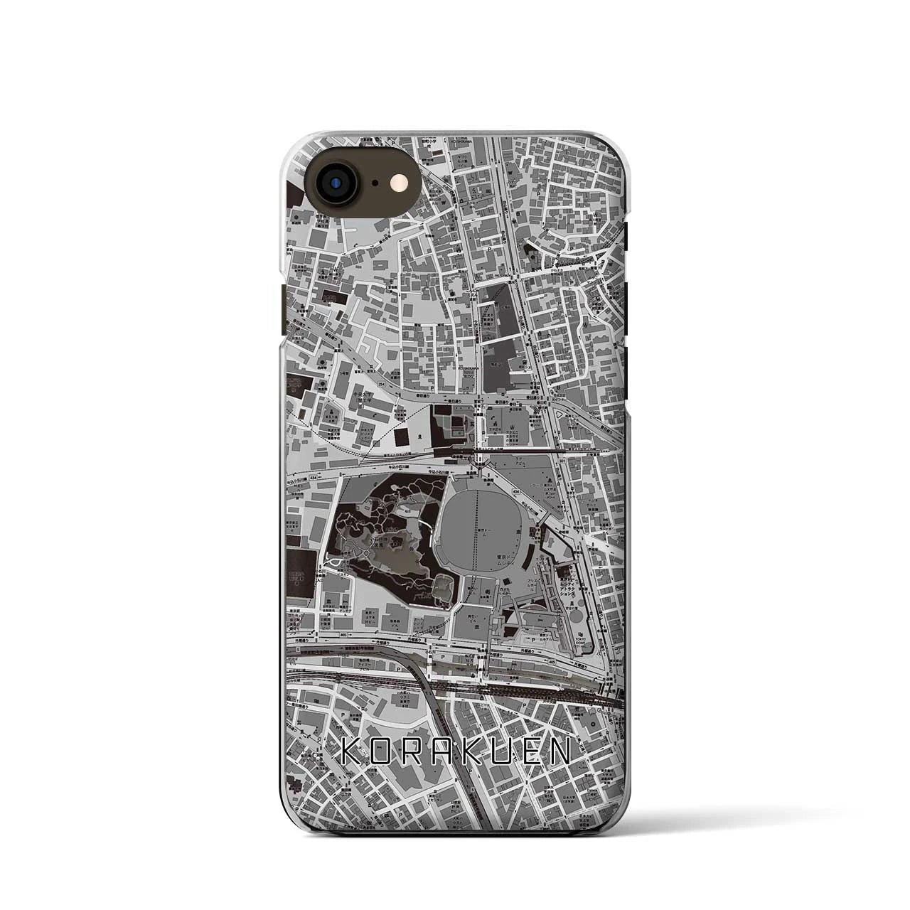 【後楽園(東京都)】地図柄iPhoneケース(クリアタイプ)