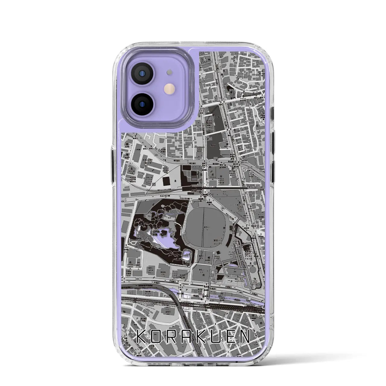 【後楽園(東京都)】地図柄iPhoneケース(MagSafeタイプ)
