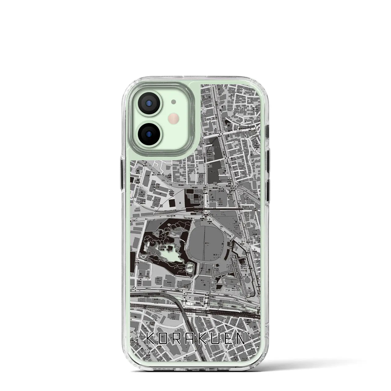 【後楽園(東京都)】地図柄iPhoneケース(MagSafeタイプ)
