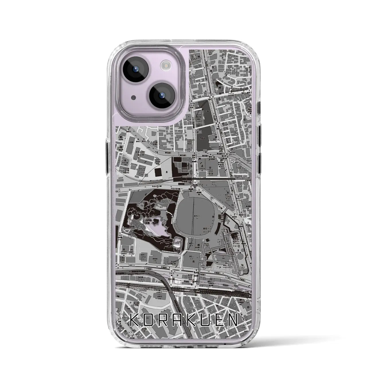 【後楽園(東京都)】地図柄iPhoneケース(MagSafeタイプ)