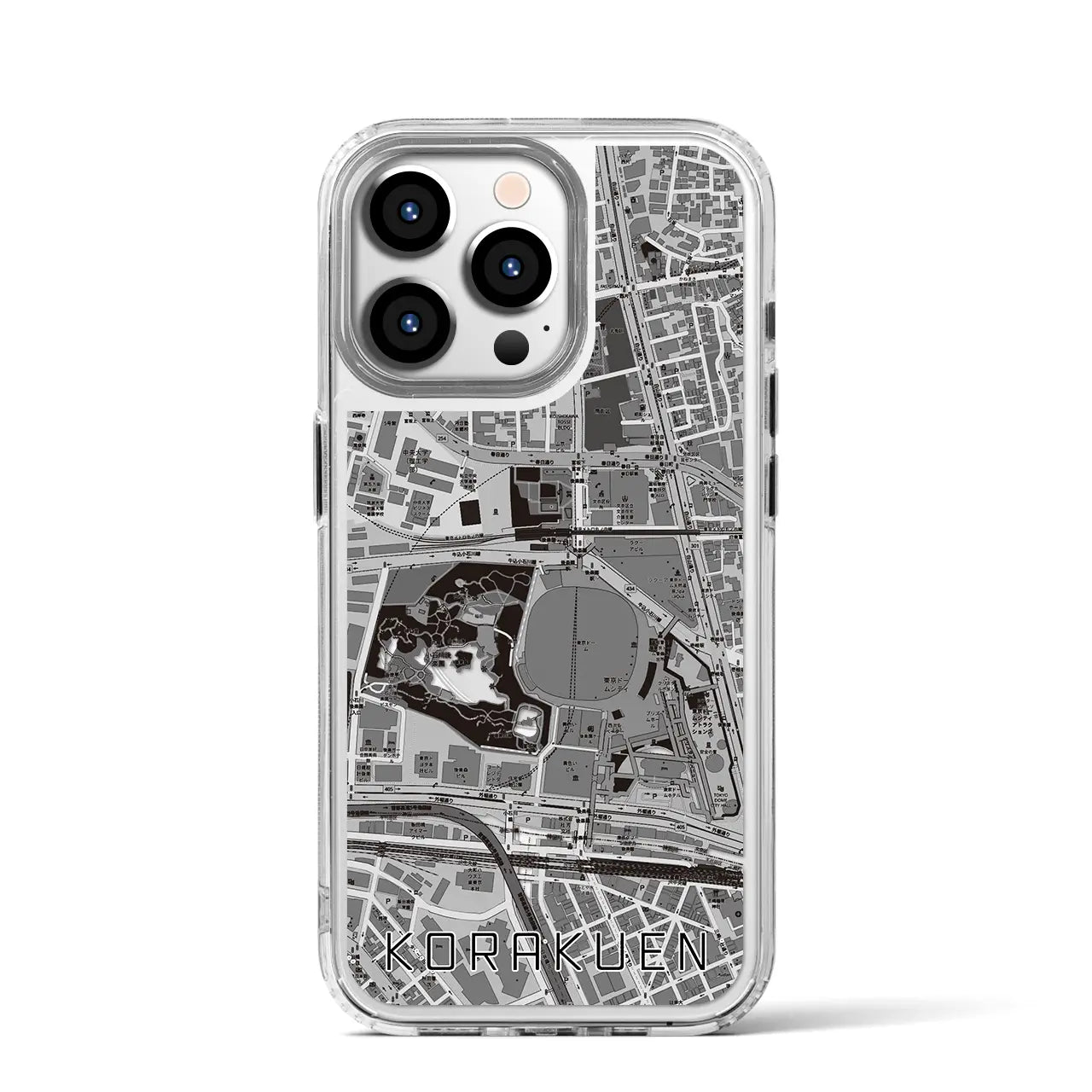 【後楽園(東京都)】地図柄iPhoneケース(MagSafeタイプ)