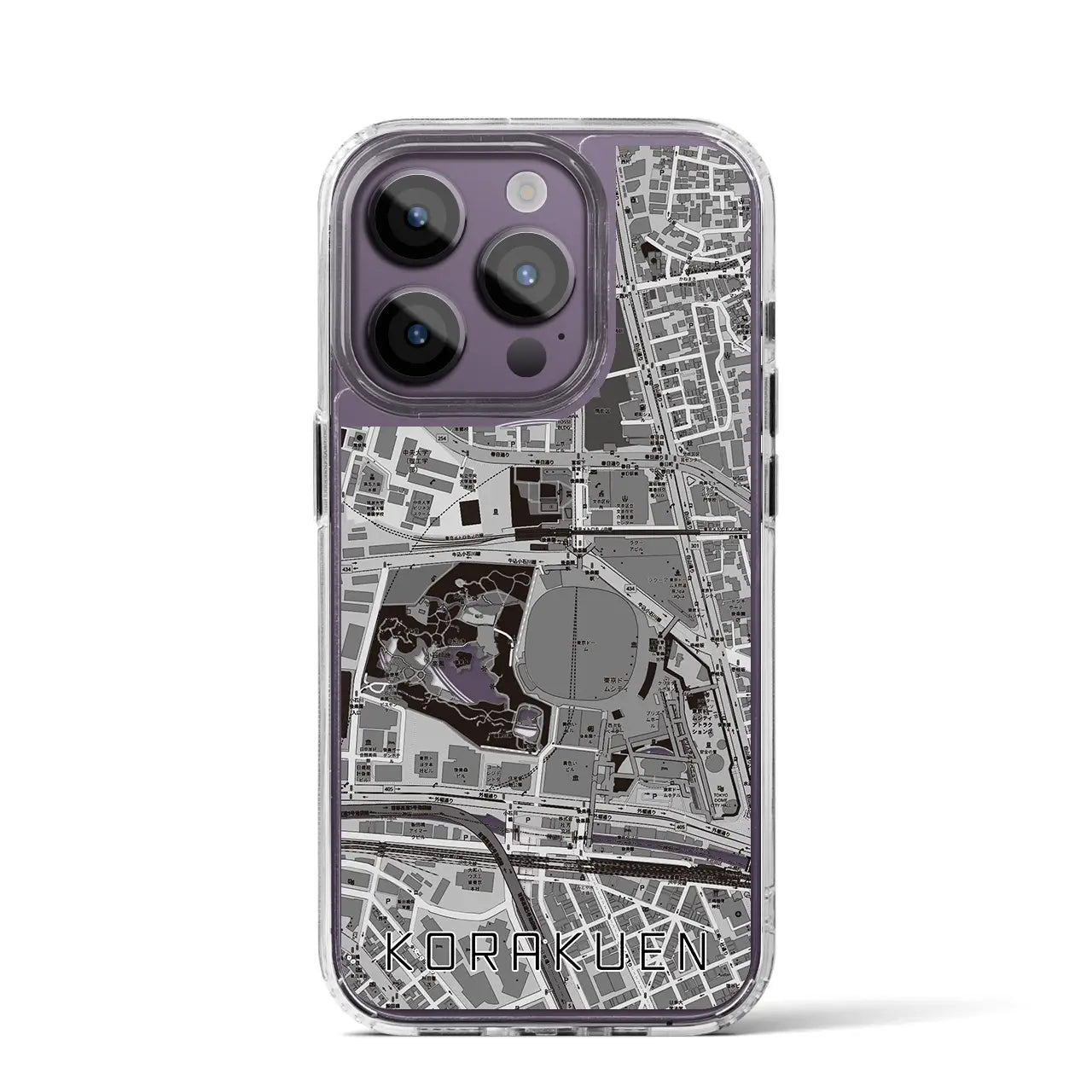 【後楽園(東京都)】地図柄iPhoneケース(MagSafeタイプ)