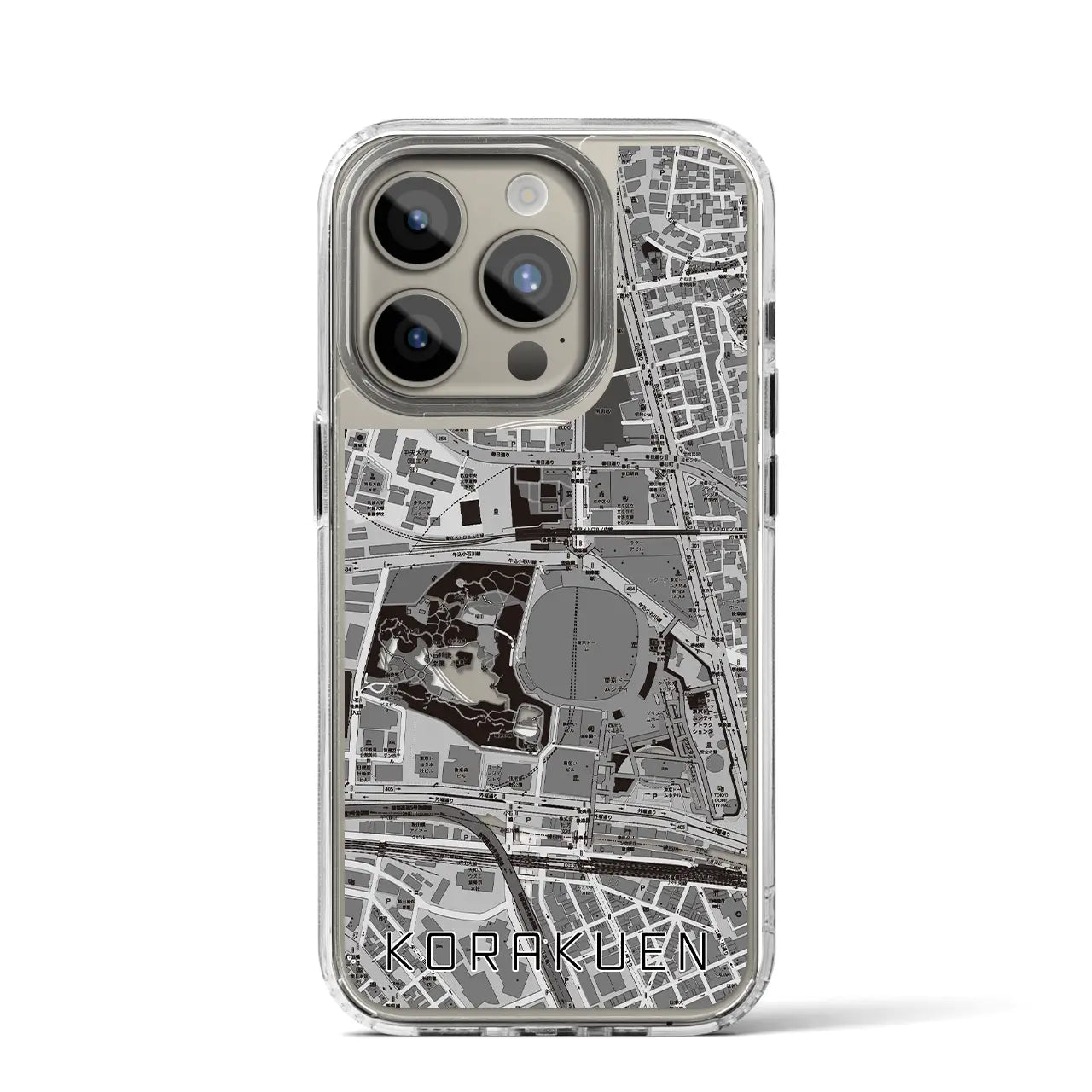 【後楽園(東京都)】地図柄iPhoneケース(MagSafeタイプ)