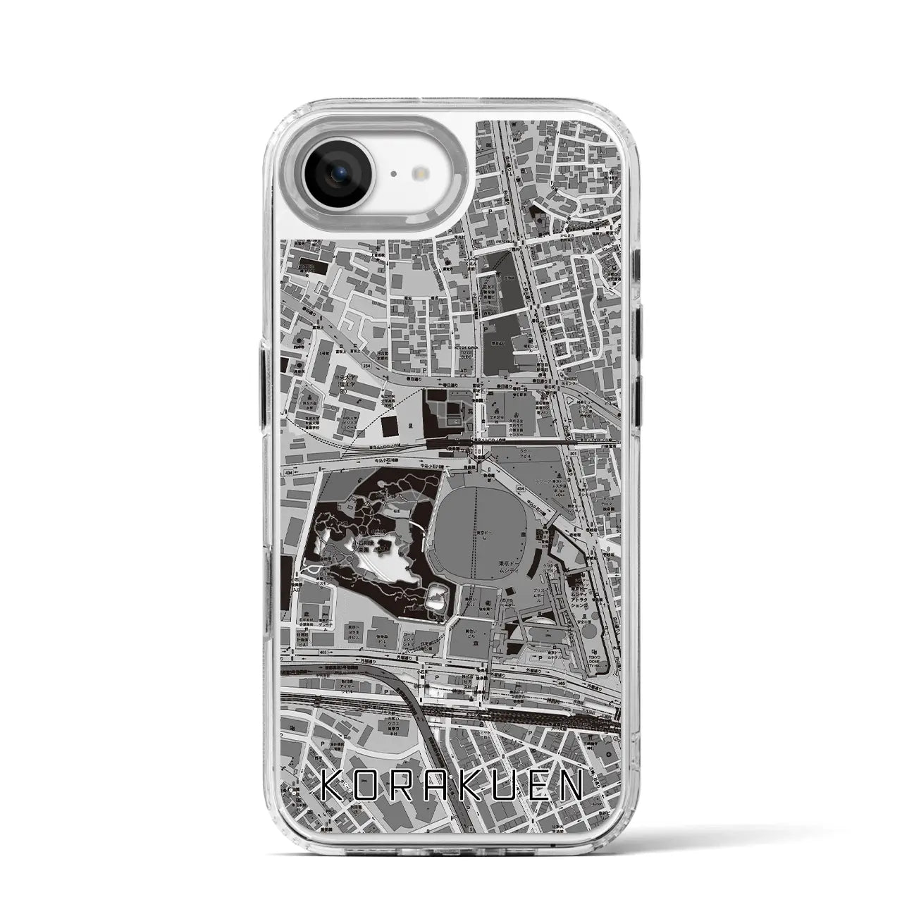 【後楽園(東京都)】地図柄iPhoneケース(MagSafeタイプ)