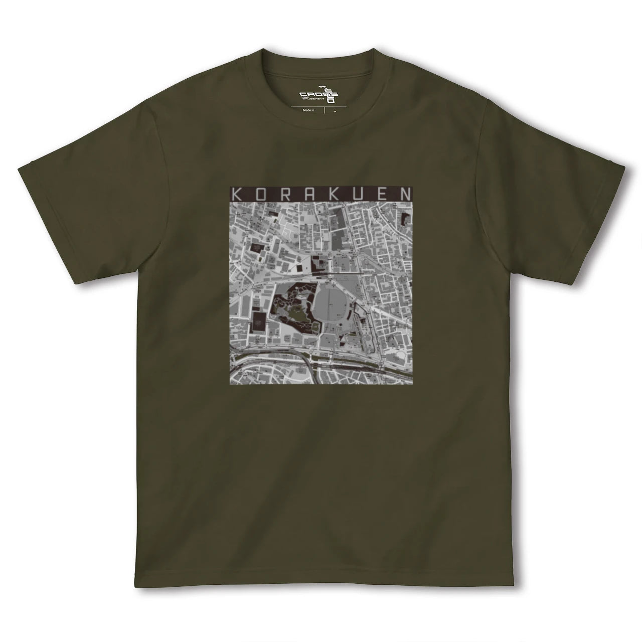 【後楽園(東京都)】地図柄ヘビーウェイトTシャツ