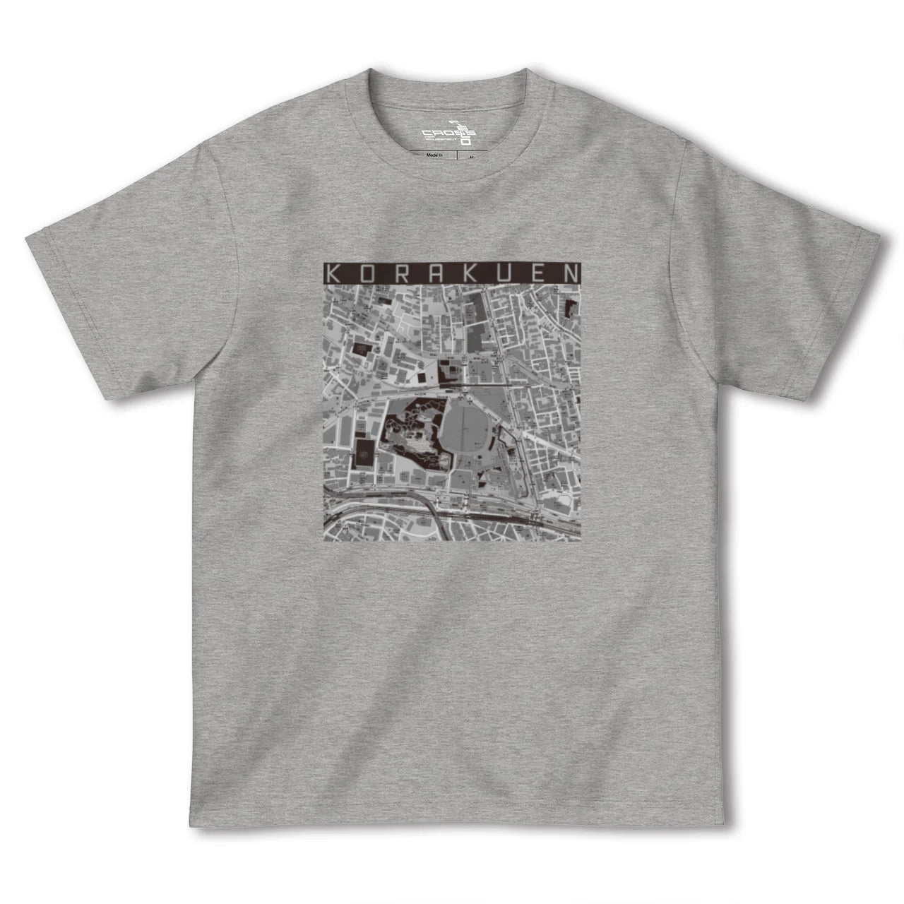 【後楽園(東京都)】地図柄ヘビーウェイトTシャツ