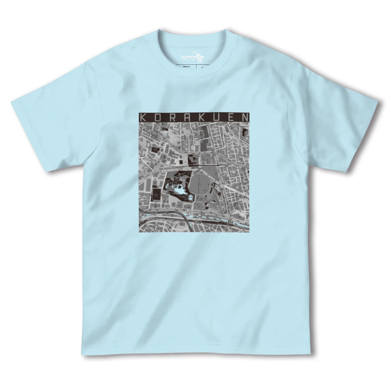 【後楽園(東京都)】地図柄ヘビーウェイトTシャツ