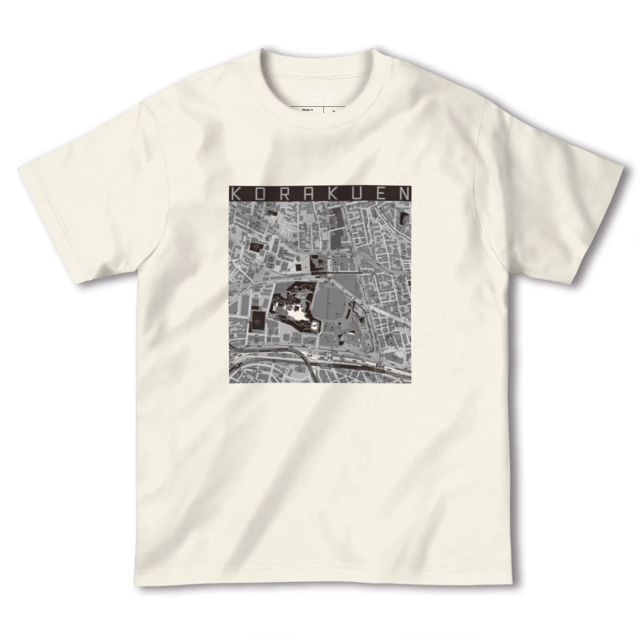 【後楽園(東京都)】地図柄ヘビーウェイトTシャツ