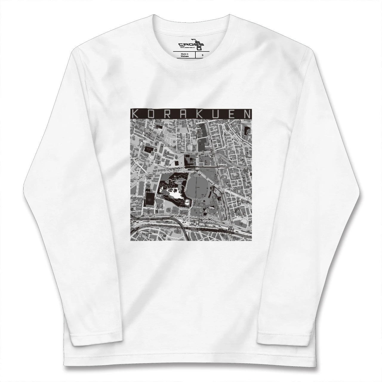 【後楽園(東京都)】地図柄ロングスリーブTシャツ