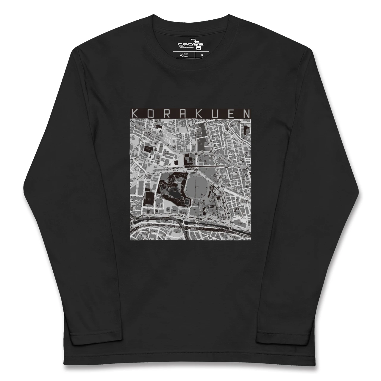 【後楽園(東京都)】地図柄ロングスリーブTシャツ