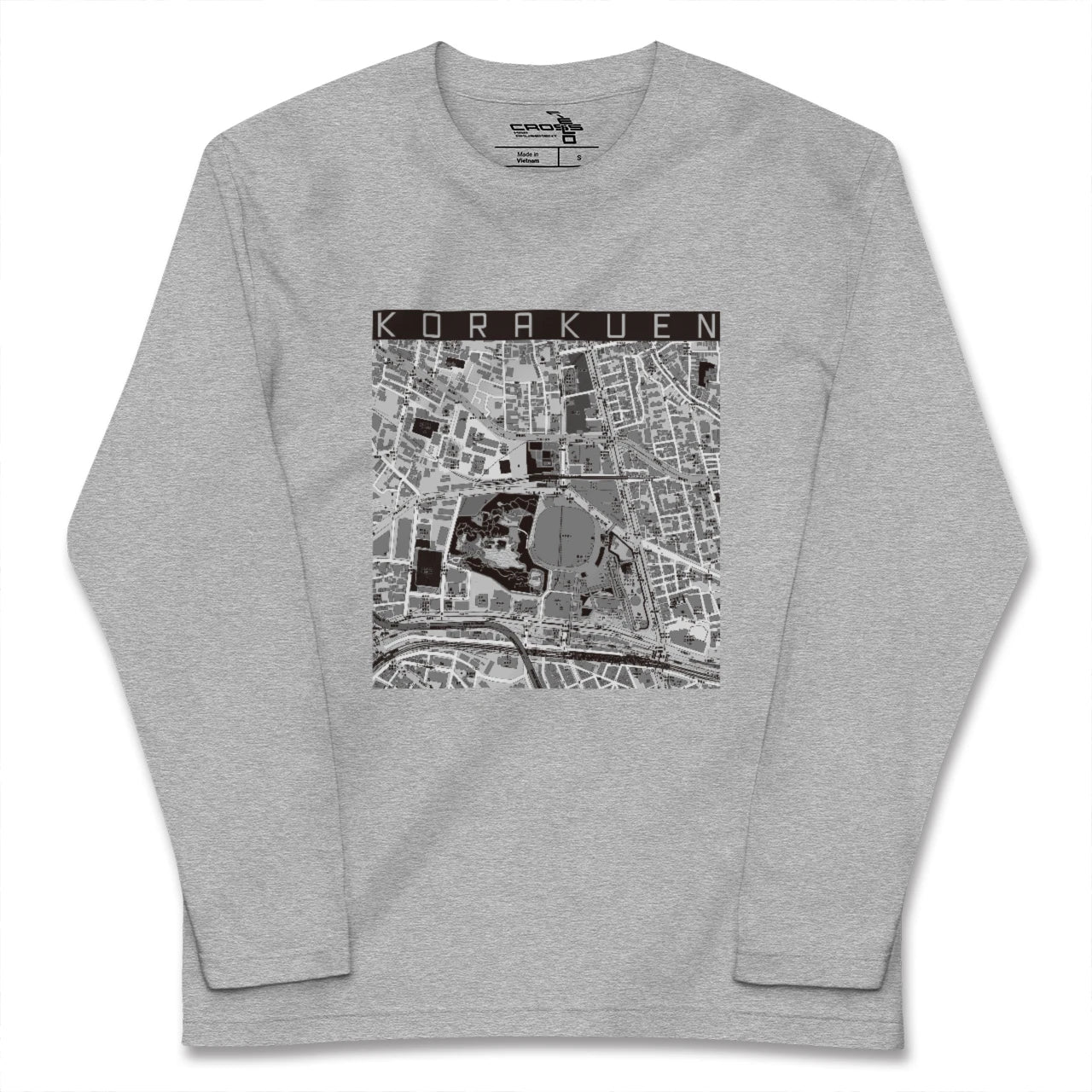 【後楽園(東京都)】地図柄ロングスリーブTシャツ